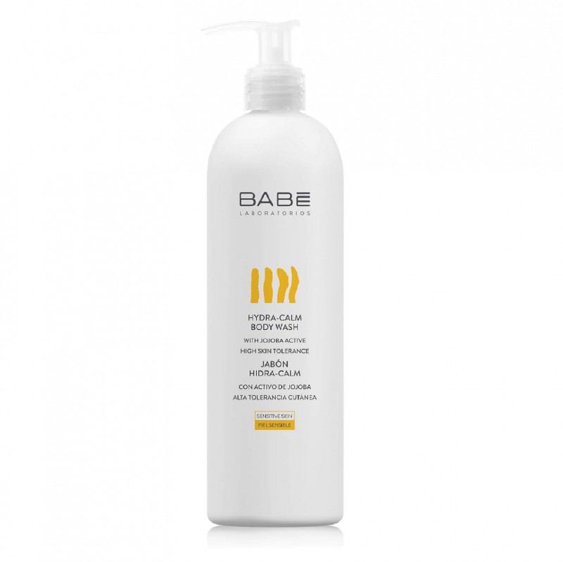 BABE LABORATORIOS Hydra-Calm Body Wash 500ml with Jojoba Oil for Moisturizing & Soothing Sensitive Skin Body Wash