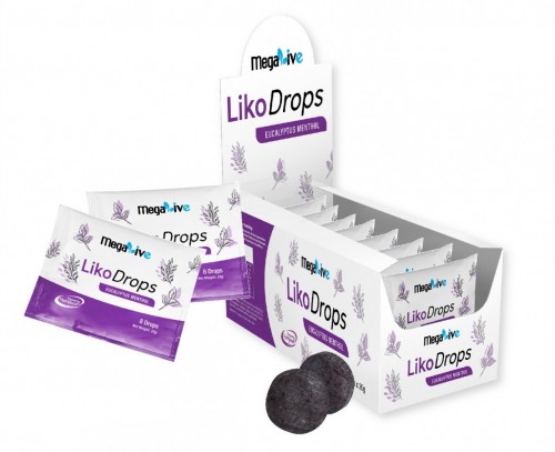 MEGALIVE Likodrops 8's X 20 Ubat Batuk, Gula Gula Batuk, Cough Relief, Ubat Sakit Tekak