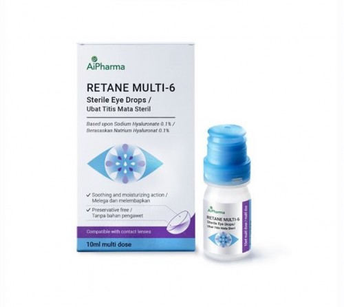 AIPHARMA RETANE MULTI-6 STERILE EYE DROP 10ML