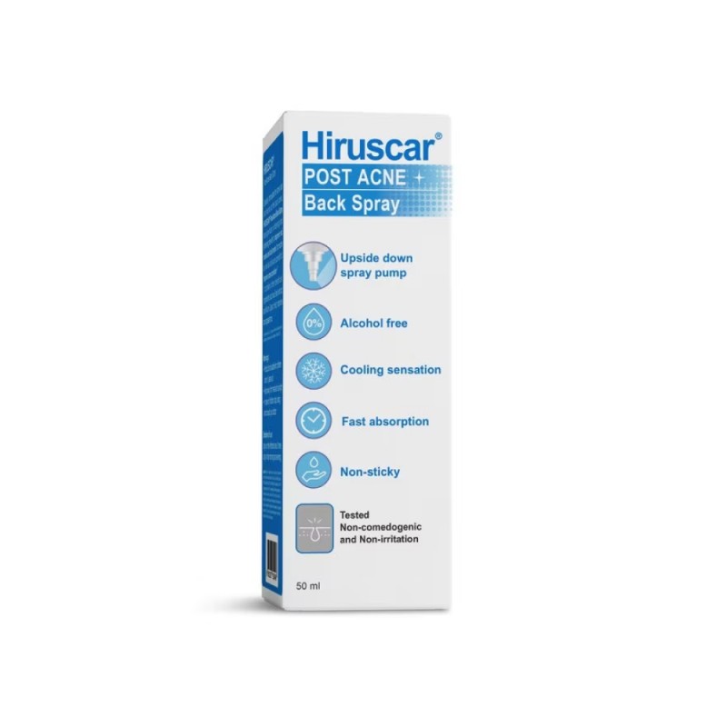 HIRUSCAR Post Acne Back Spray 50ml- Acne Spray , Spray, Acne Scar Treatment