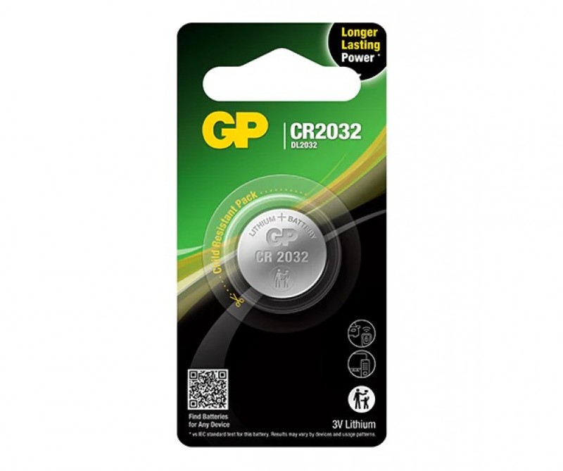 GP COINS CELLS CR2032 C8+2 10'S