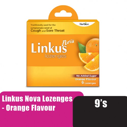 LINKUS Nova Lozenges 9's - Orange Flavour