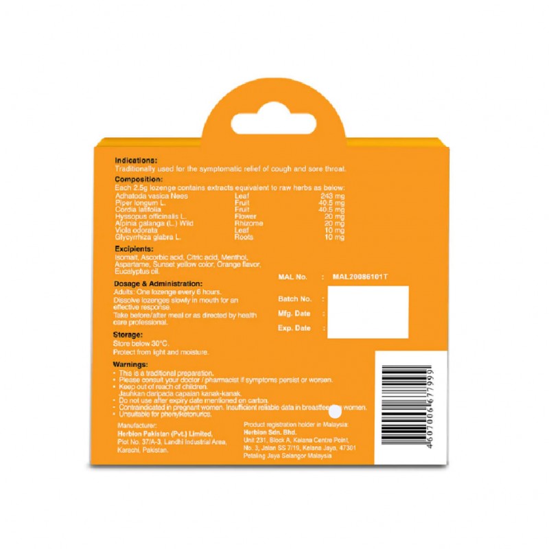 LINKUS Nova Lozenges 9's - Orange Flavour