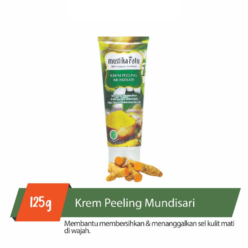 Mustika Ratu Skincare Krem Peeling Gel Mundisari ( Mustika Ratu Scrub Exfoliate Face Scrub Exfoliating Gel 125ml)