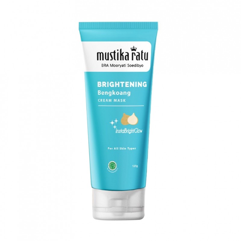 Mustika Ratu Skincare Brightening Bengkoang Face Cream Mask for Brighten Skin 125g (Facial Mask)