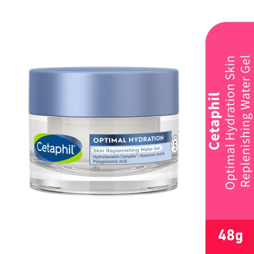 CETAPHIL Optimal Hydration Skin Replenishing Water Gel 48g for Moisturizer, Moisturiser