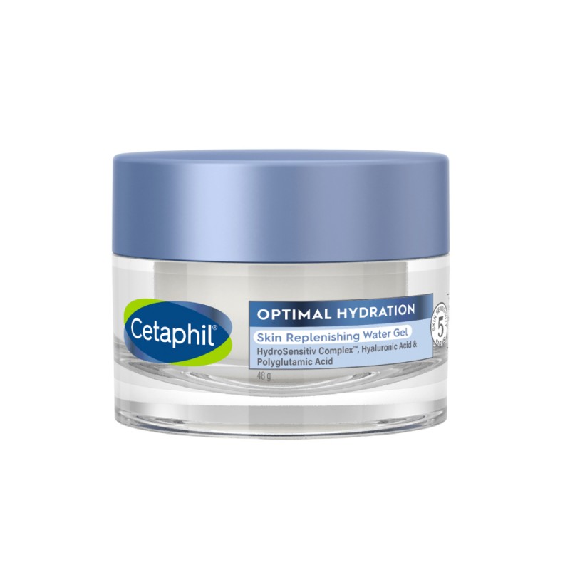 CETAPHIL Optimal Hydration Skin Replenishing Water Gel 48g for Moisturizer, Moisturiser