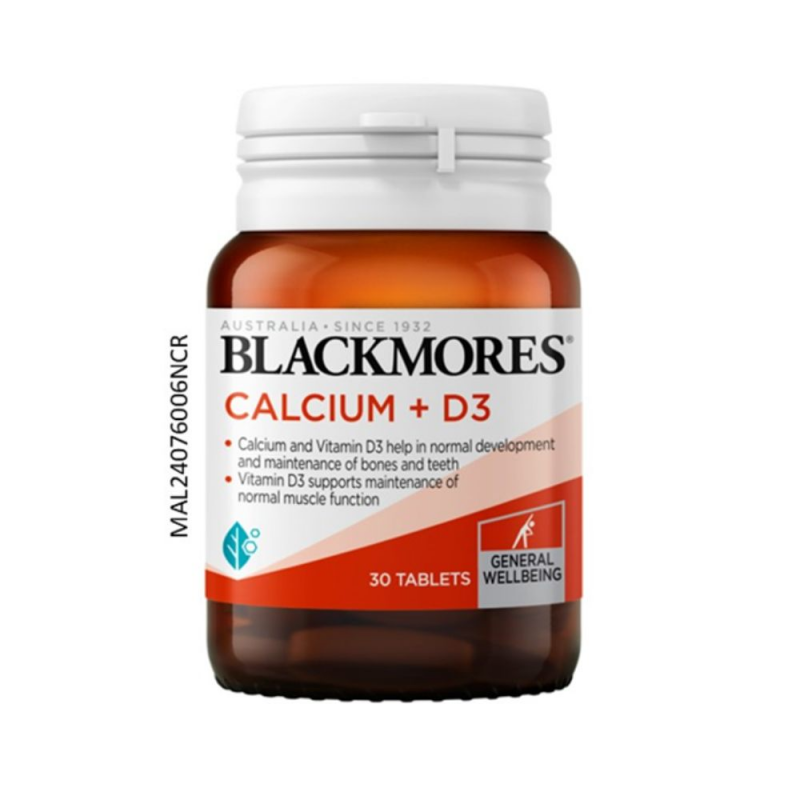 BLACKMORES Calcium + D3 30's for Bone Supplement, Vitamin D3 Supplement, Supplemen Tulang