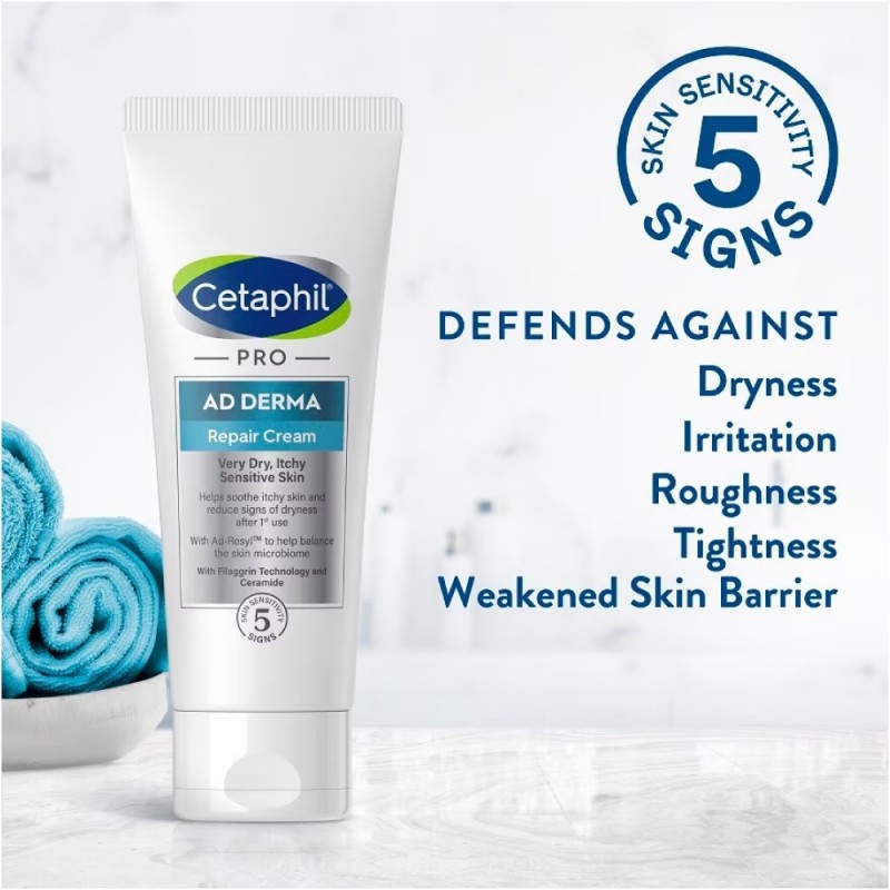 CETAPHIL Pro AD Derma Repair Cream 227g, Moisturizer with Ceramide, Moisturiser, 保湿