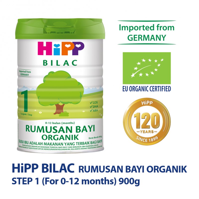 HiPP BILAC Infant Milk Formula Step 1 (0-12 Months) 900G X 6's - Susu Formula, Milk Powder