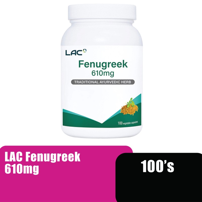 LAC FENUGREEK 610MG CAPSULE 100S