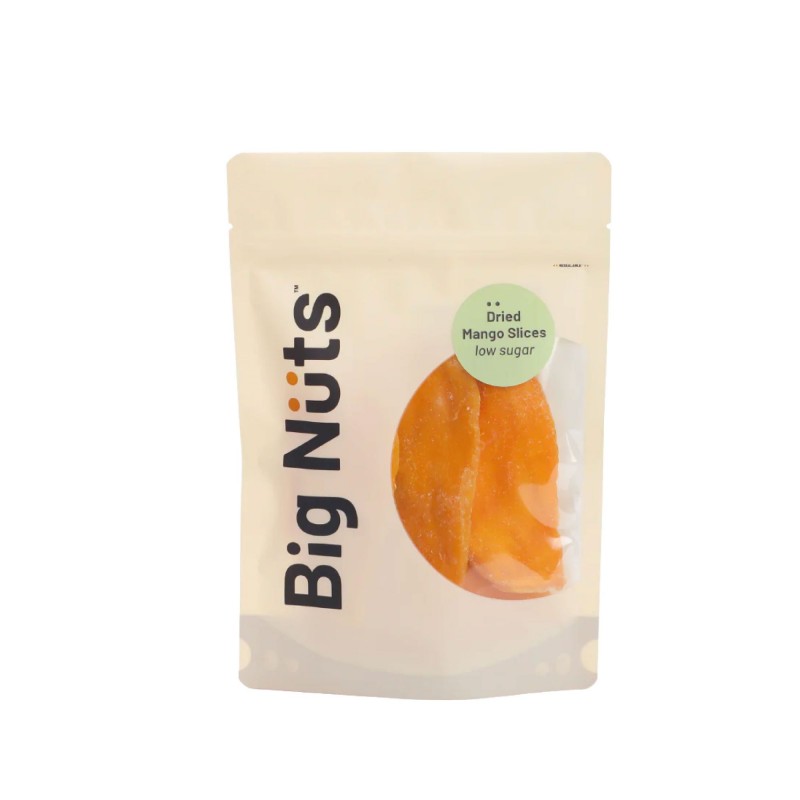 BIG NUTS DRIED MANGO SLICES - LOW SUGAR 150G