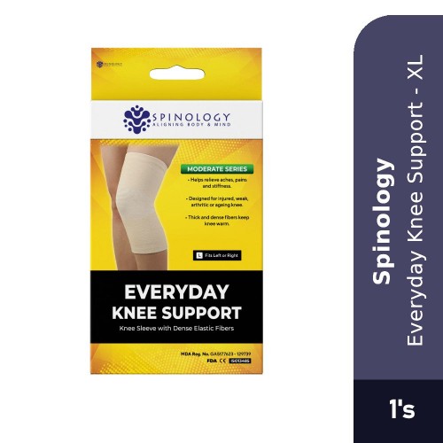 Spinology Everyday Knee Support Size (XL) Sport Fitness Knee Guard Support Elastic Guard Lutut Pelindung Lutut 护膝 护膝套
