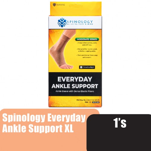 Spinology Everyday Ankle Support Size (XL) Sport Fitness Ankle Guard Elastic Foot Ankle Brace
