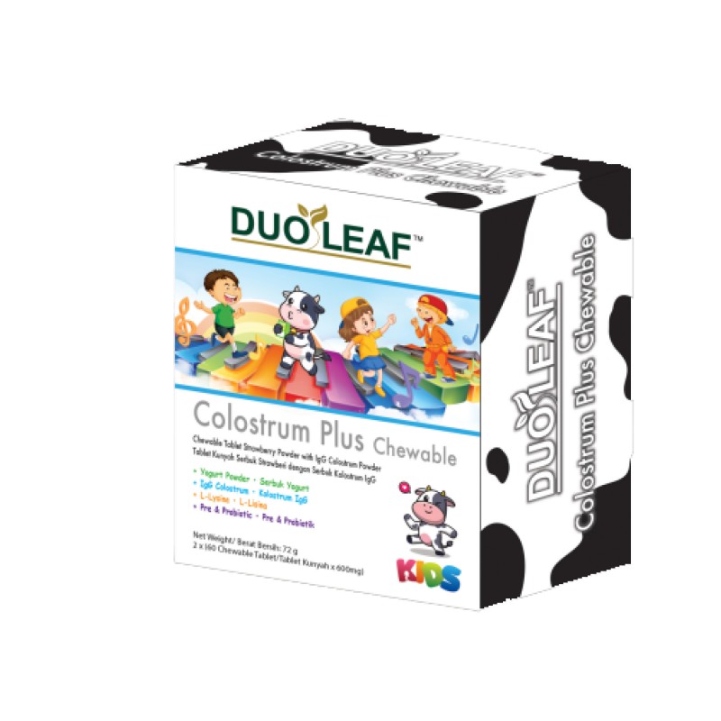 DUOLEAF COLOSTRUM PLUS CHEWABLE 60'S X 2