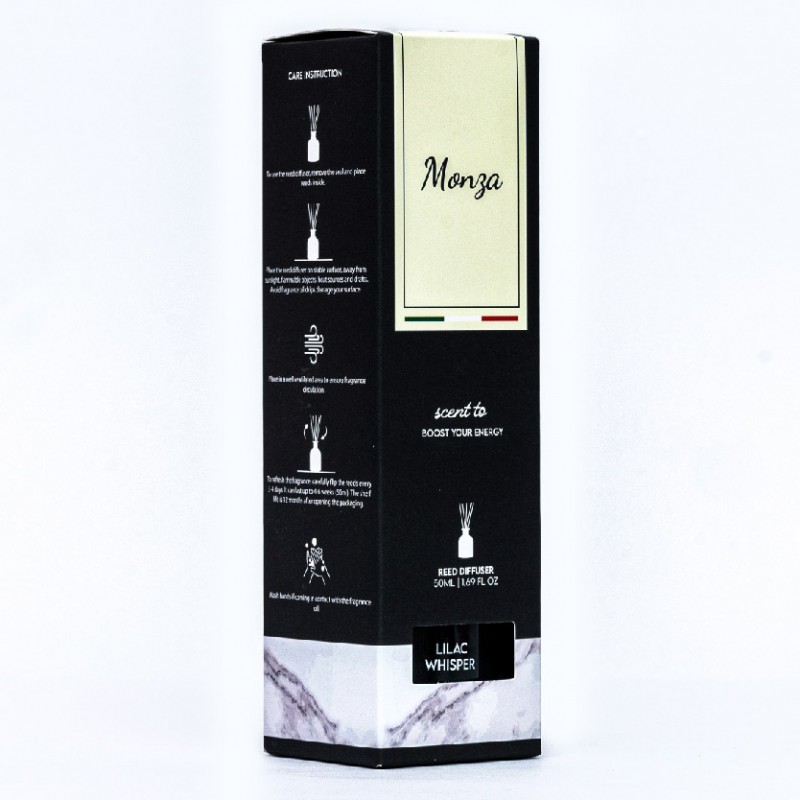 Monza Reed Diffuser Mystic Rosewood 50ml - Aroma Diffuser Air Freshener Room, Home Fragnance Pewangi Rumah 房间 香薰