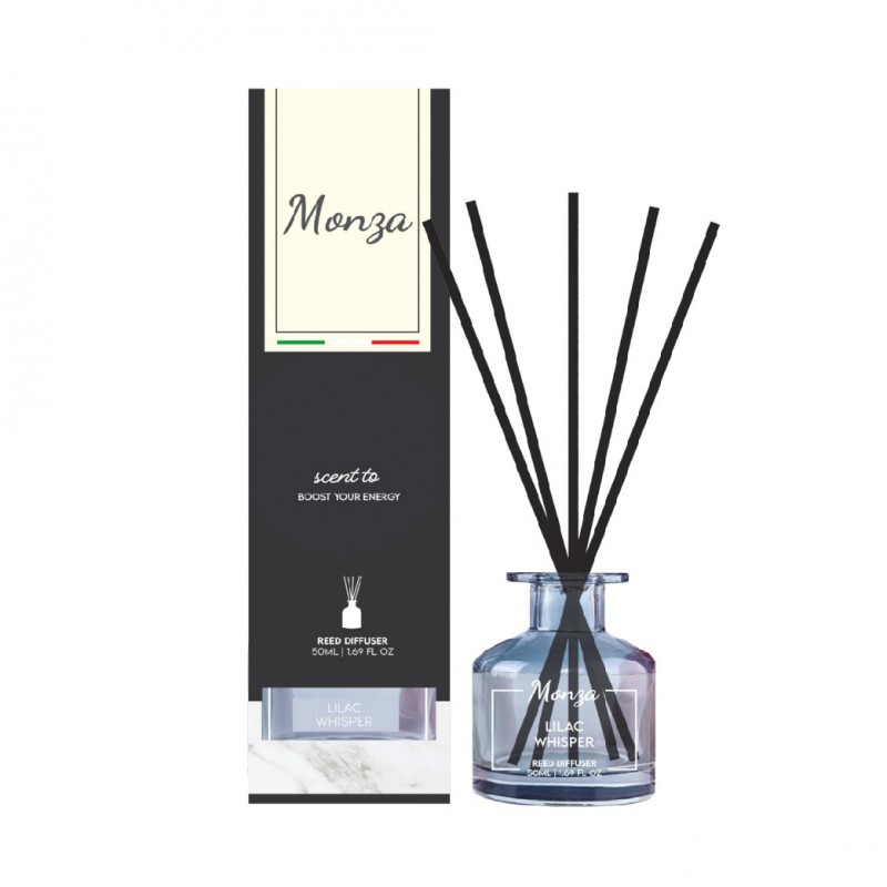 Monza Reed Diffuser Mystic Rosewood 50ml - Aroma Diffuser Air Freshener Room, Home Fragnance Pewangi Rumah 房间 香薰