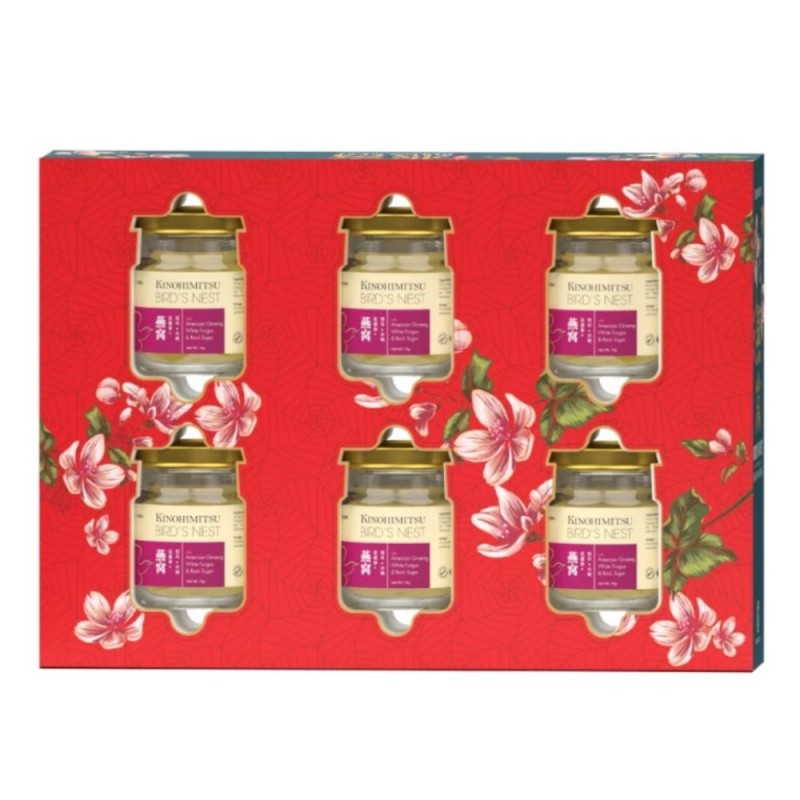 KINOHIMITSU BIRD'S NEST AMERICAN GINSENG 75G X 6'S