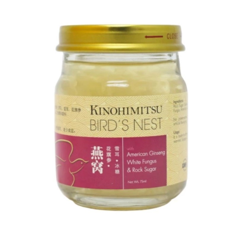 KINOHIMITSU BIRD'S NEST AMERICAN GINSENG 75G X 6'S