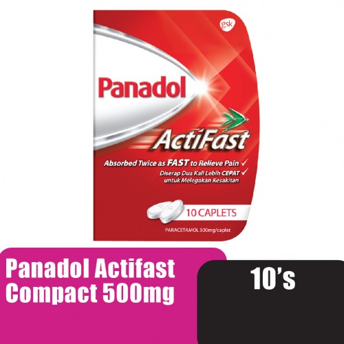 Panadol Actifast Compack 500mg 10's
