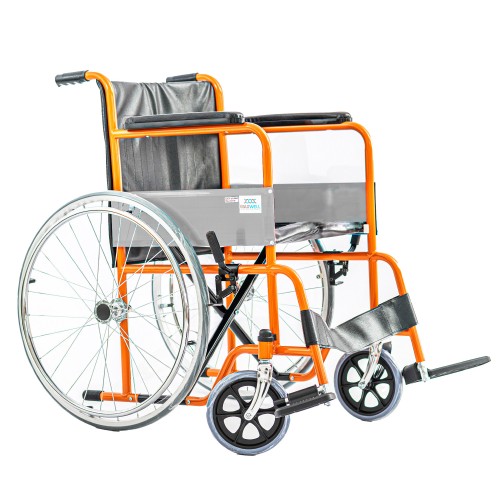 Maxwell Stainless Steel Standard Wheelchair (DY01809) - Foldable & Flexible Braking Kerusi Roda Wheelchair 轮椅