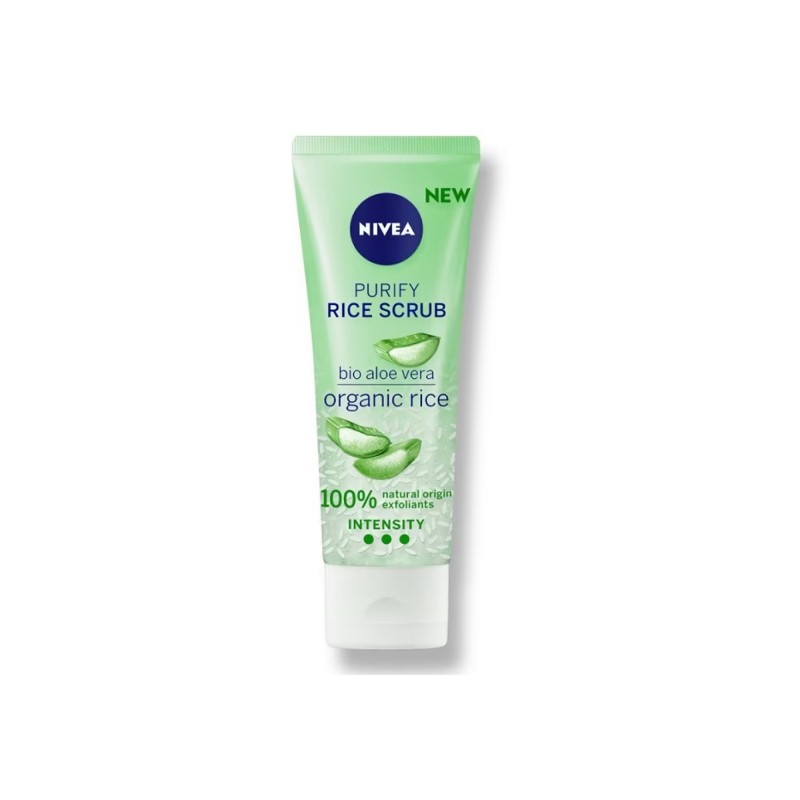 NIVEA PURIFY RICE SCRUB ORGANIC RICE BIO ALOE VERA 75ML (84931)
