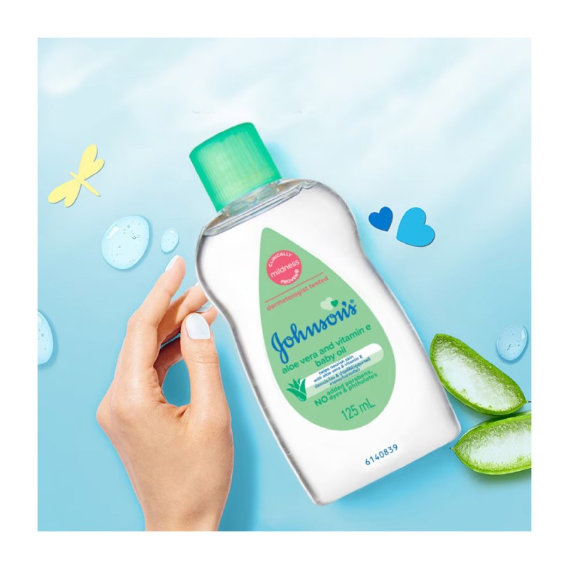 JOHNSON & JOHNSON BABY OIL 50ML - ALOE VERA