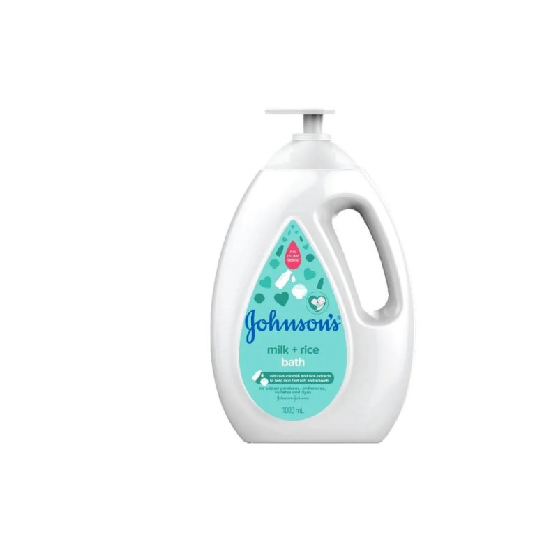 Johnson & Johnson Baby Bath & Wash 1000ml - Milk + Rice
