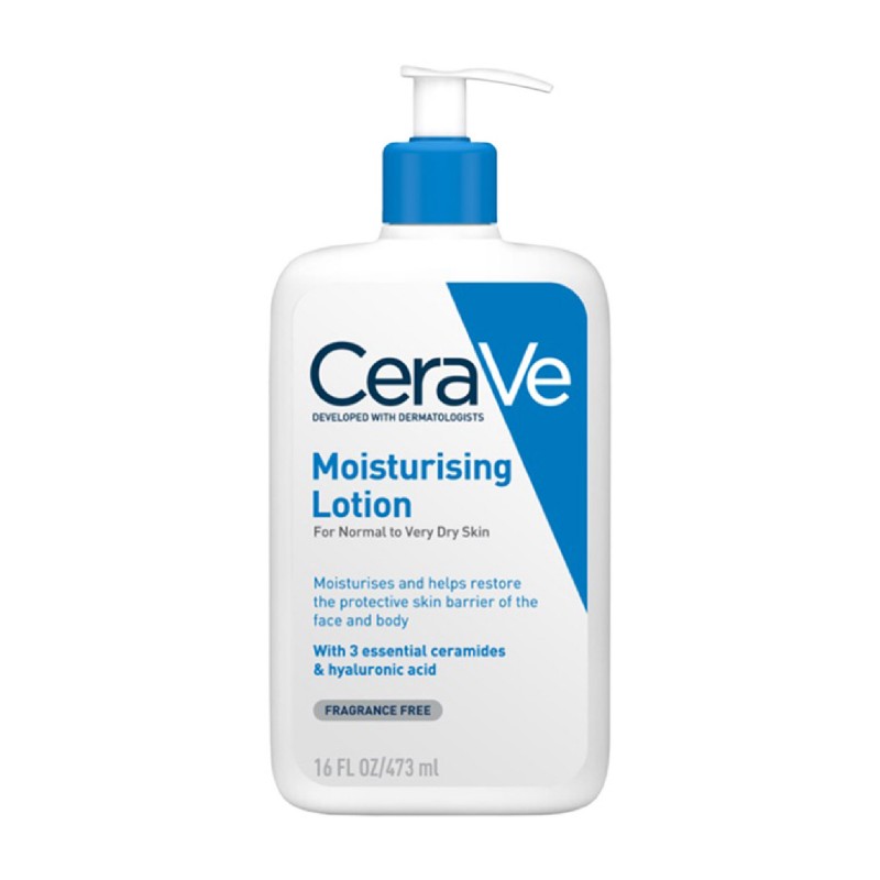 CERAVE Daily Moisturizer Body Lotion with essential ceramide 473ml, 24-hour hydration for Normal & Dry Skin