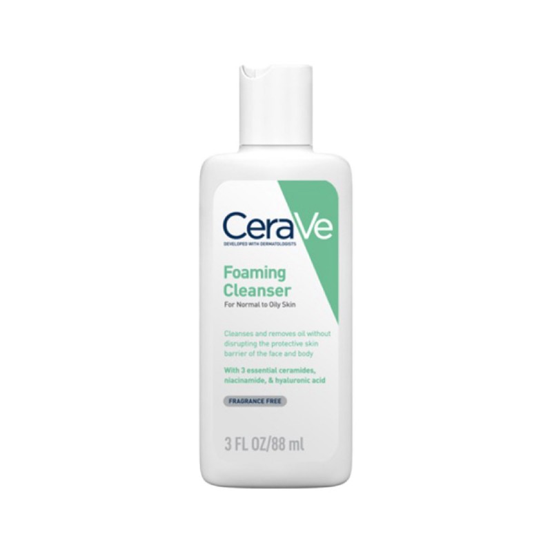 Cerave Foaming Cleanser 88ML Foaming Cleanser for Face Wash (For Normal to Oily Skin, All Skin Type)