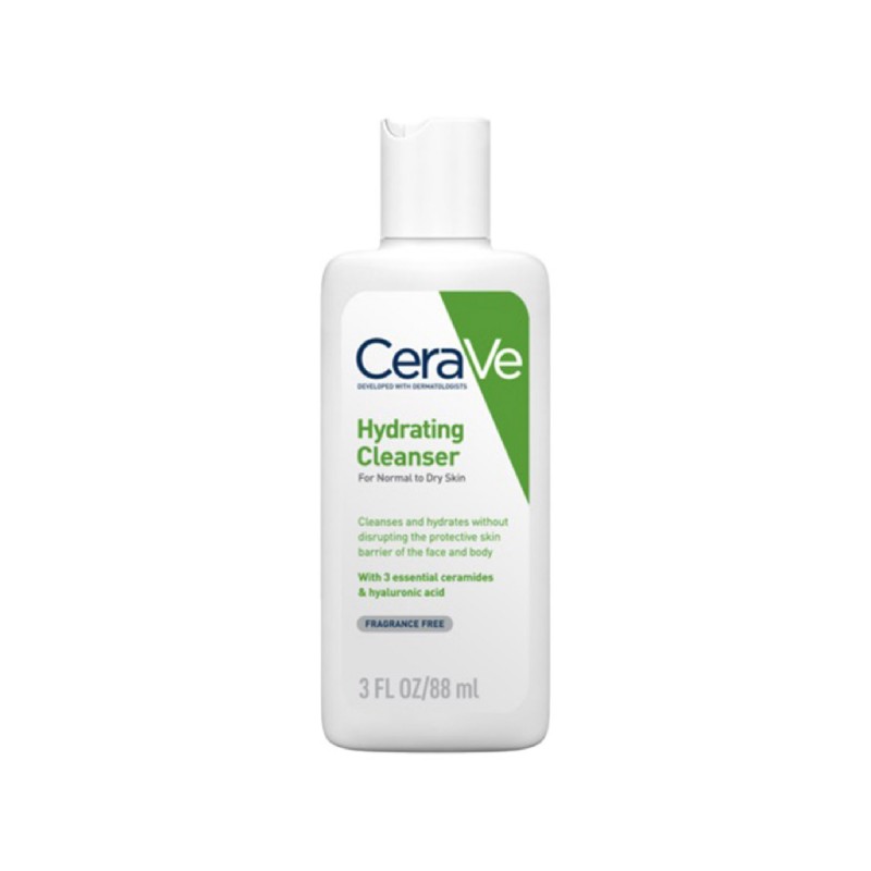Cerave Hydrating Face Cleanser 88ml for Face Wash (For Normal to Dry Skin)