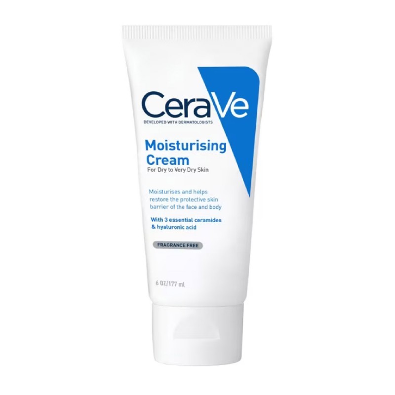 Cerave Moisturizing Cream with Essential Ceramides 177ml (For normal to dry skin on the face and body)
