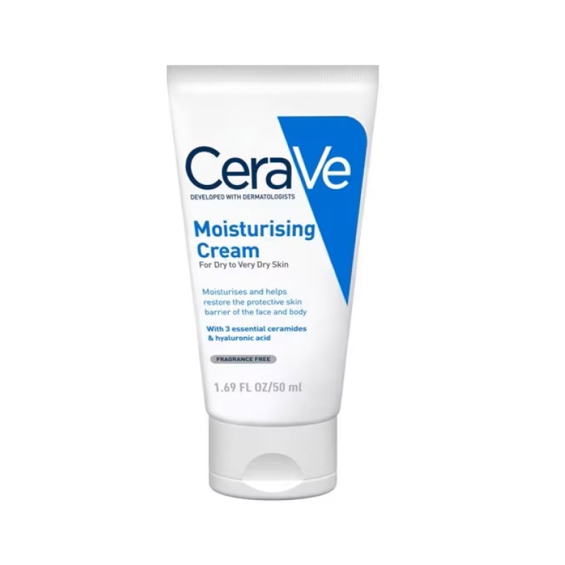 Cerave Moisturizing Cream with Essential Ceramides 50ml (For normal to dry skin on the face and body)