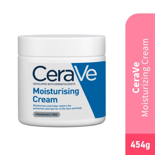 Cerave Moisturizing Cream with Essential Ceramides 454g (For normal to dry skin on the face and body)