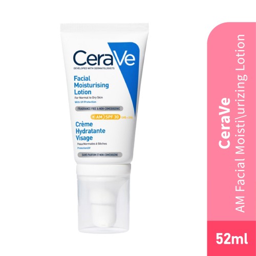 Cerave Moisturizer Lotion AM Face Moisturizer with sunscreen SPF 30 Lotion (Day) 52ml (For all skin type)