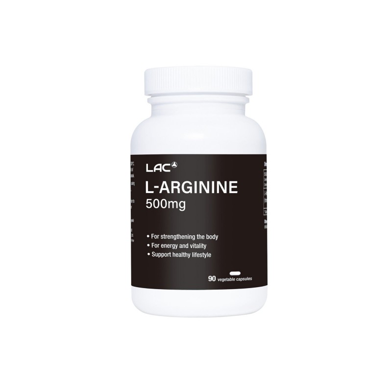 Lac L-Arginine 500mg 90's for Liver, Workout, Energy Booster with Collagen, and Protein (Ubat Kuat)