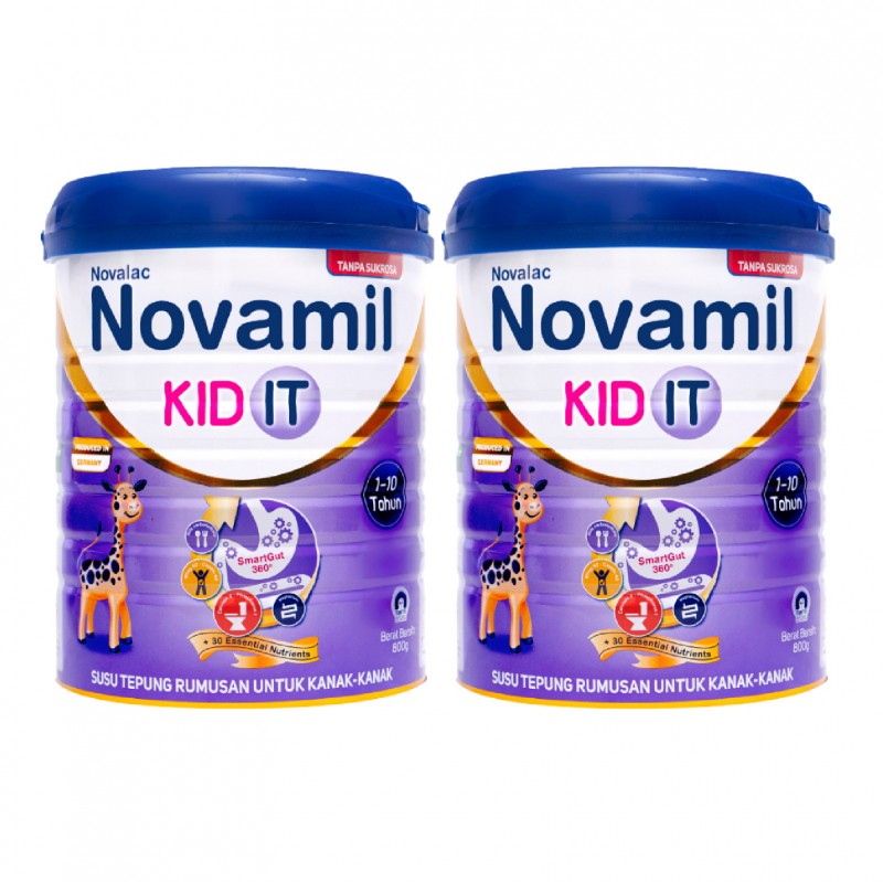 Novamil Kid It Milk Formula 2x800g (susu tepung rumusan untuk kanak-kanak)