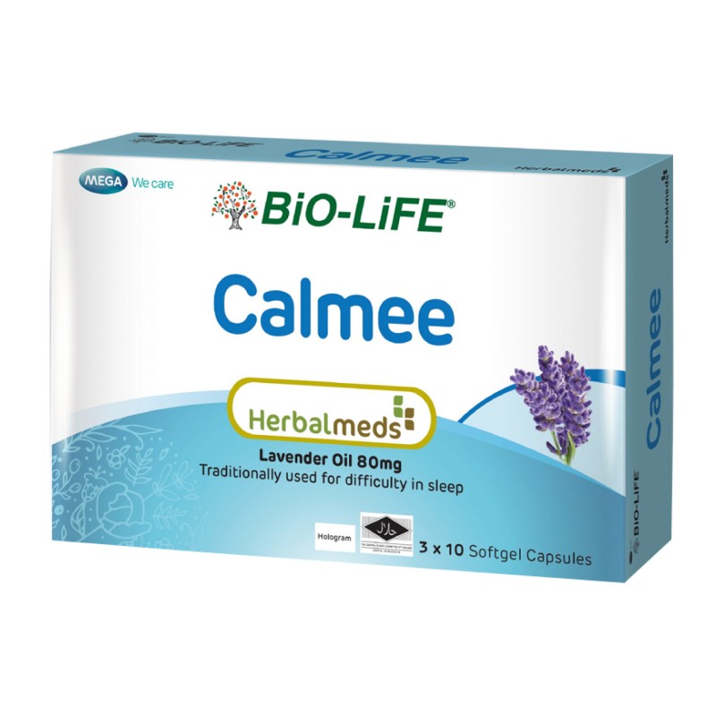 Bio-Life Calmee Herbalmeds 30's with Lavender Oil (Supplement for sleep quality)