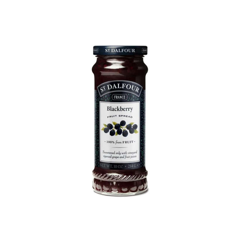 St Dalfour Natural Fruit Spread Blackcurrant 284g- Jem roti (vegan & gluten free)  天然黑加仑果酱