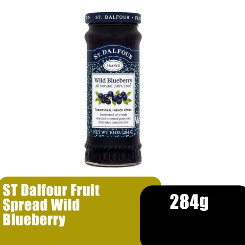 St Dalfour Natural Fruit Spread Wild Blueberry 284g - Jem roti blueberry (vegan & gluten free) /天然野生蓝莓果酱