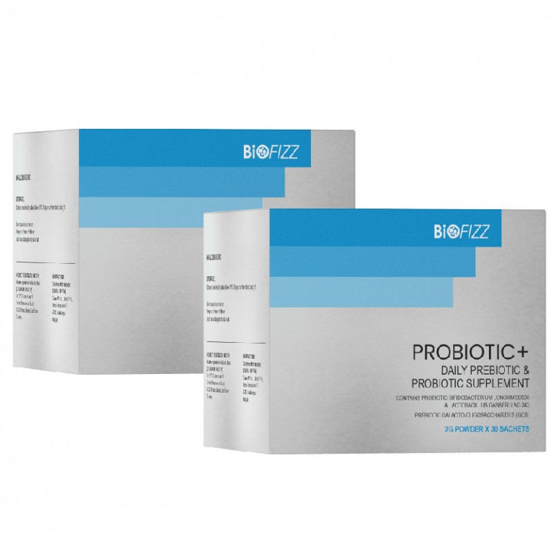 BIOFIZZ Probiotic+ 2 x 30's with Probiotic Supplement