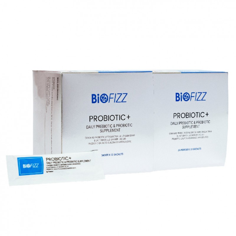 BIOFIZZ Probiotic+ 2 x 30's with Probiotic Supplement