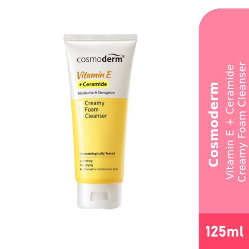 Cosmoderm Vitamin E Foaming Cloud Cleanser 125ml (Face Wash)