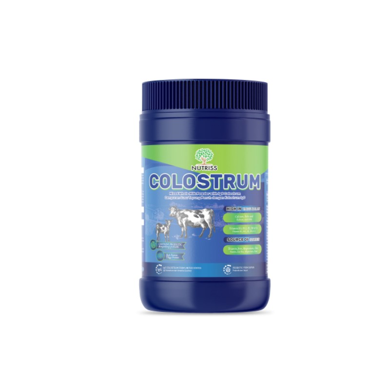 Nutriss Colostrum Calcium Carbonate Skim Milk Powder 500g -support well being/ immune system /gut health