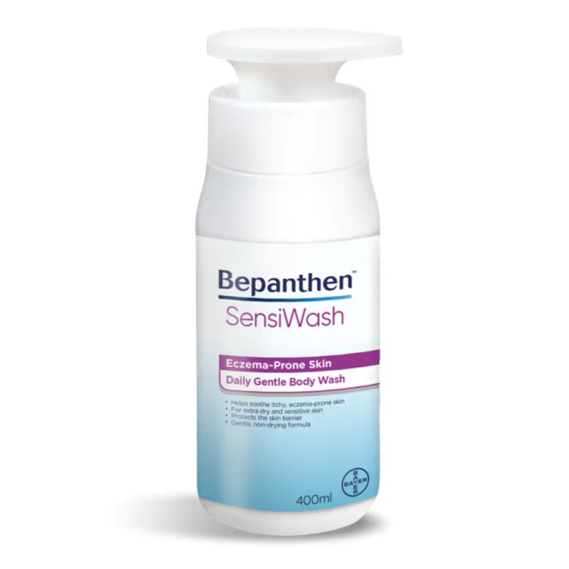 BEPANTHEN Sensi Wash 400ml for Sensitive Skin Body Wash, Sabun Mandi, Eczema Body Wash