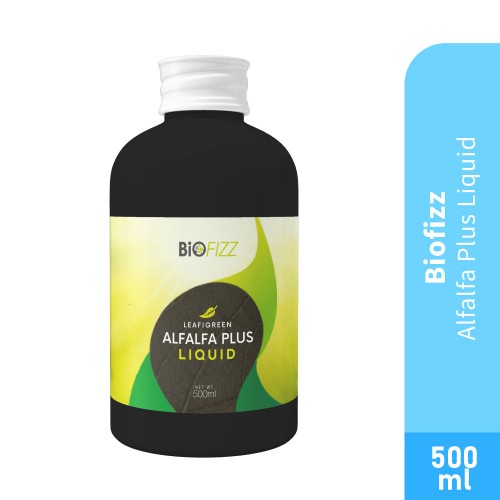 BioFizz Alfalfa Plus Botanical Liquid Chlorophyll as Dietary Supplement for Detox (叶绿素) - 500ml