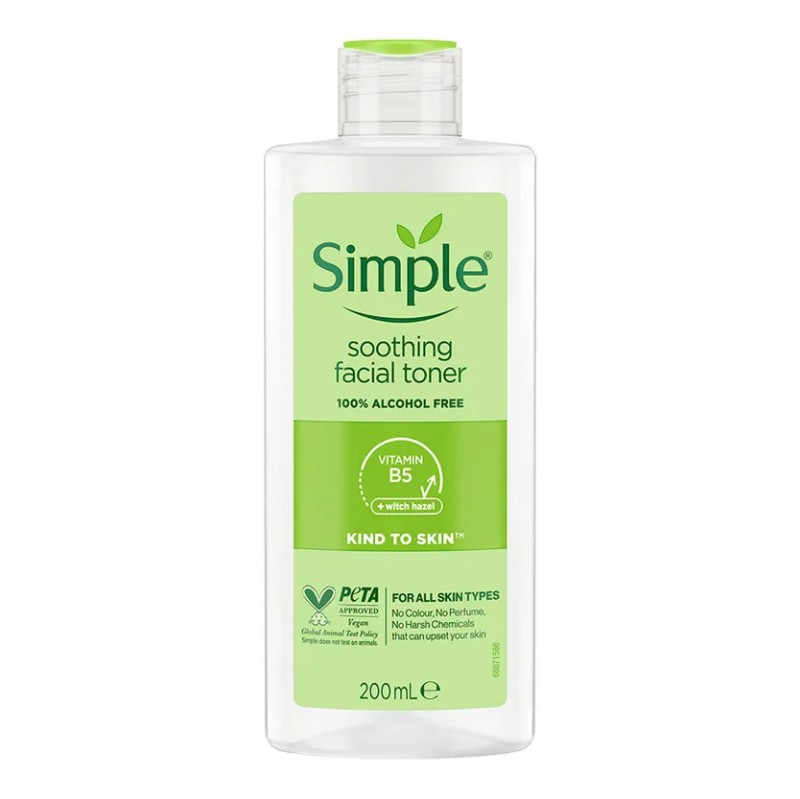 SIMPLE Kind To Skin Soothing Face Toner 200ml - Skincare Hydrating Toner For Sensitive Skin / Toner Muka 爽肤水 护肤品