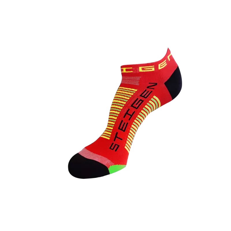 STEIGEN Zero Length Socks, Running Socks, Sport Socks as Free Size Stocking (Stoking) (运动袜子) - Red