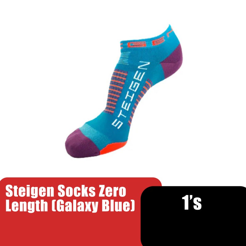 STEIGEN Zero Length Socks, Running Socks, Sport Socks as Free Size Stocking (Stoking) (运动袜子) - Galaxy Blue
