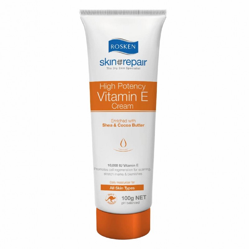 ROSKEN High Potency Vitamin E Dry Skin Hand Cream 100g 皮膚 敏感 止癢护手霜 sensitive skin lotion Kulit Kering Krim tangan